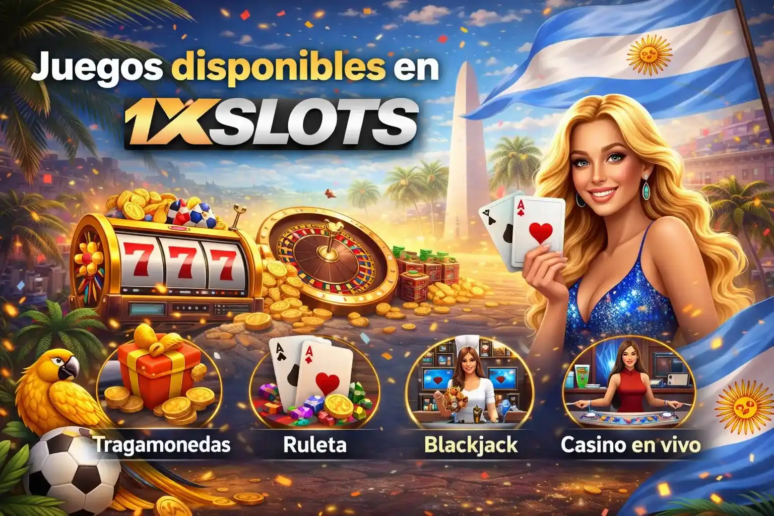 Juegos disponibles en 1xSlots